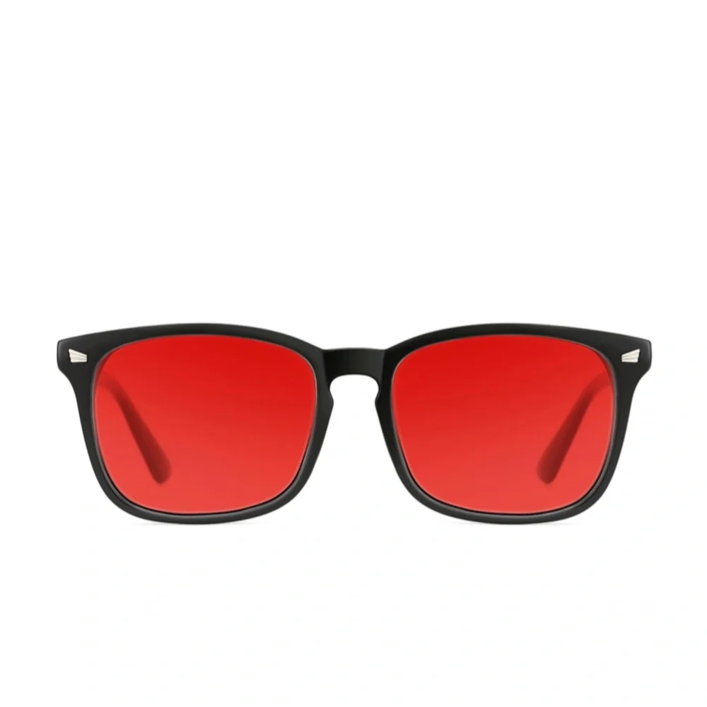 Computer/Gaming Red Lens Glasses ANTI-FATIQUE UV Protection Blue-Green Blocking